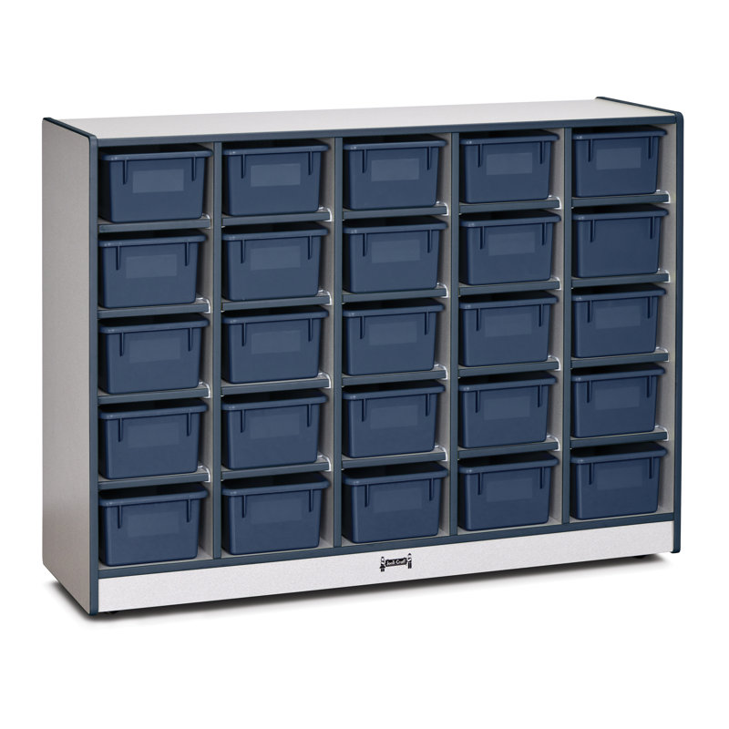 Rangement mobile Rainbow Accents®, H 35,5 po x l 48 po, Bleu marine, Oui