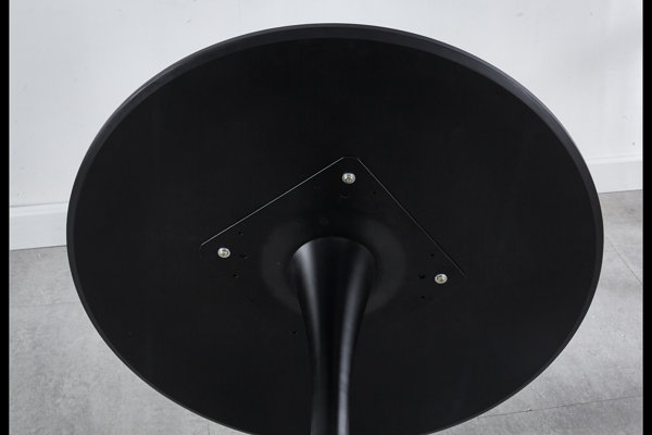 Laciann Dining Table, Matte Black