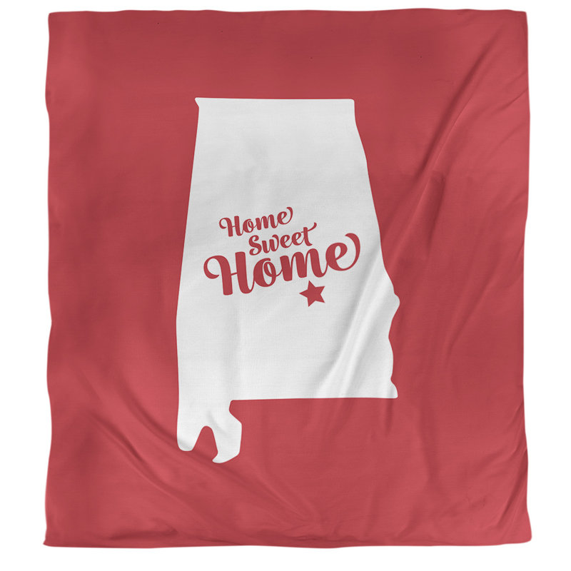 Housse de couette à la maison Montgomery, Housse de couette simple TG, Rouge
