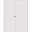 Porte standard en bois manufacturé massif lambrissé Louver-93831384-93831380