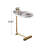 Dashown Coffee Table, C-shaped Side Table, C Shaped End Table