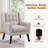 73cm Wide Tufted Polyester Armchair with Solid Wood Legs-1739323635