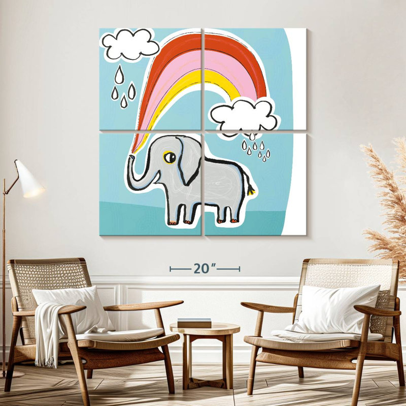 Ashelle Wild About You Elephant, 57" H x 57" W