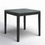 Table de bout 23,5 po Ayniah, plateau en faux marbre gris, texture sable, pieds noirs-54406449