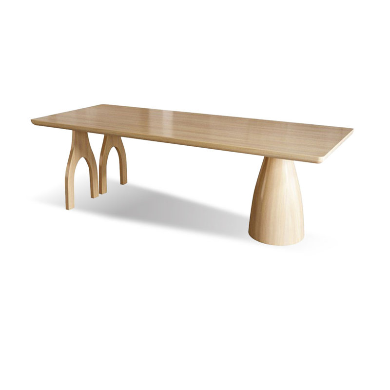 Table de salle à manger Burlywood, H 29,53 po x L 94,49 po x l 35,43 po