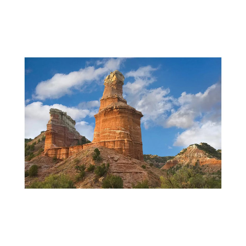 Rock Formation Called the Lighthouse, Palo Duro Canyon State Park, Texas 1 Piece Wrapped Canvas Wall Art