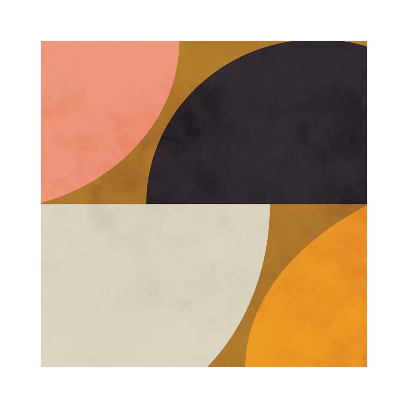 «Geometric Art III» par Ana Rut Bré - impression d'art graphique, H 18 po x l 18 po x 1,5 po, Toile tendue, Aucun mat