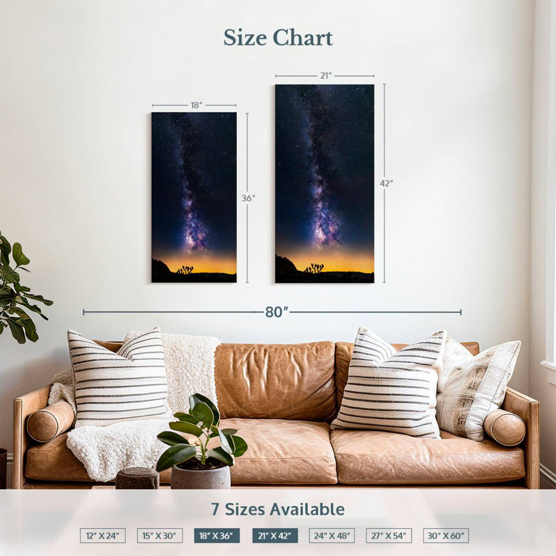 Vertical Milky Way, 42" H x 21" W