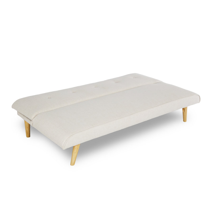 3 Seater Linen Sofa Bed, Grey