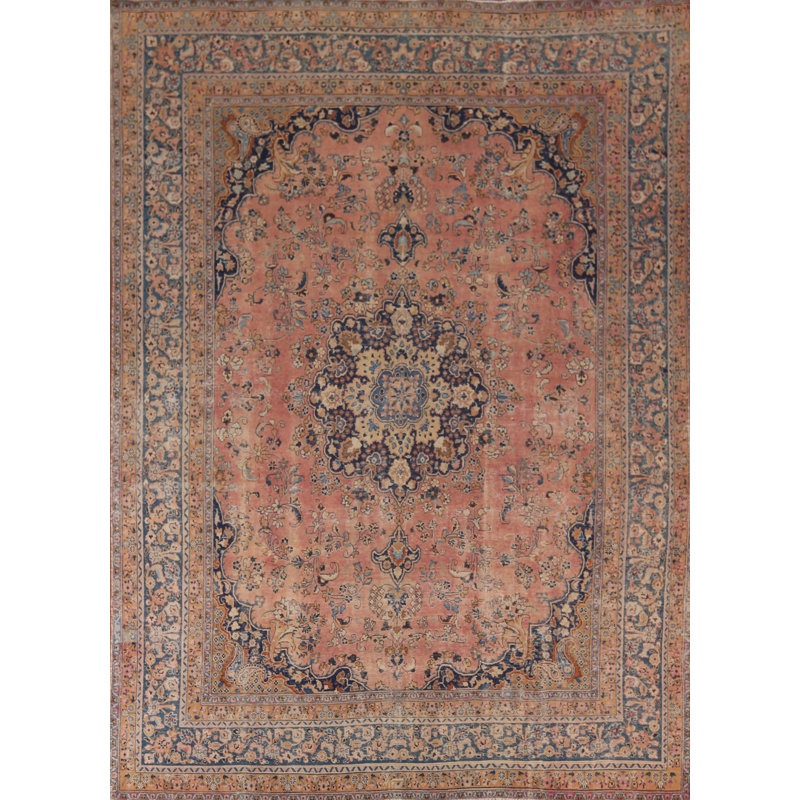 Tapis traditionnel rose 10x12