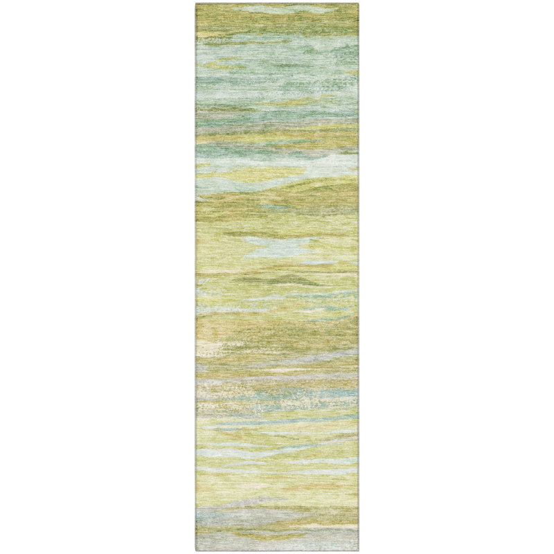 Premium Machine Washable Alaina AMF1933 Waves Rug, Runner 2'3" x 7'6"