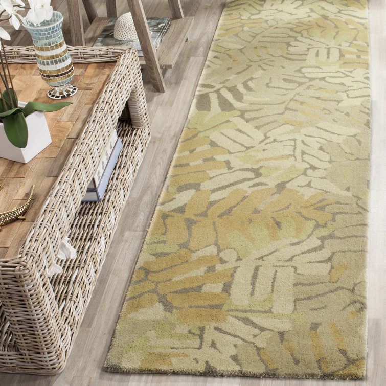 Tapis en laine touffeté à la main Palm Leaf