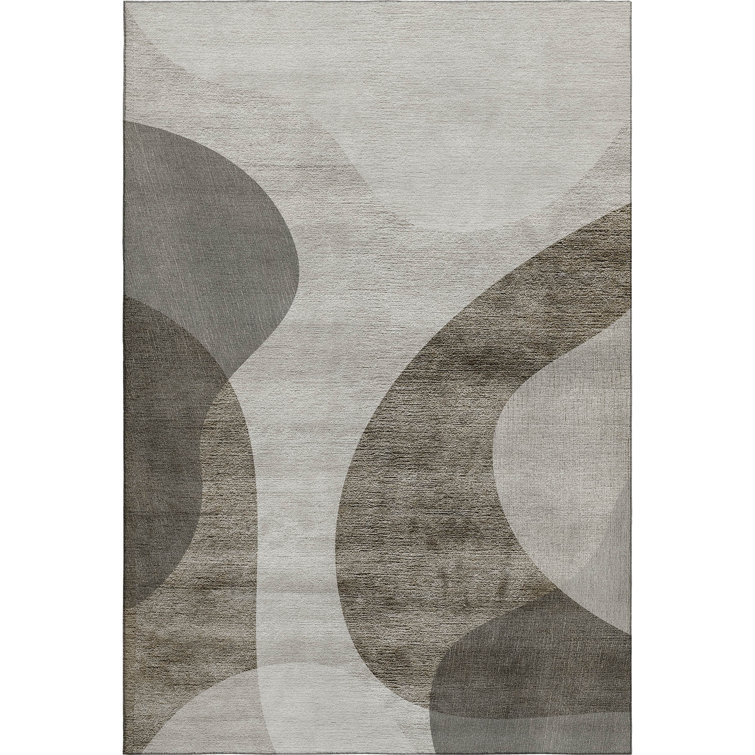 Premium Machine Washable Arnette Taupe Rug