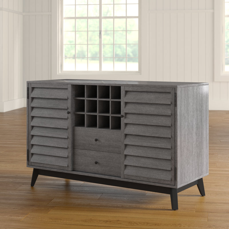 Merced Bar Cabinet Bar Cabinet, Grey Oak
