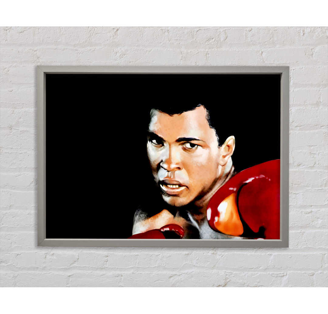 Muhammad Ali Boxhandschuhe - Einzelner Bilderrahmen Kunstdrucke auf Leinwand