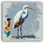 Palette Egret Study - Art mural sur toile tendue