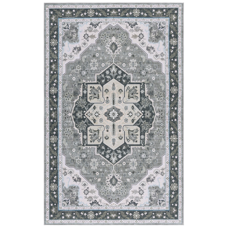 Tapis oriental lavable à la machine Fearn 118 M / W S / R Performance, Rectangulaire 8 pi x 10 pi