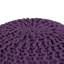 Arne 50cm Wide Round Solid Colour Pouffe Ottoman-40552922