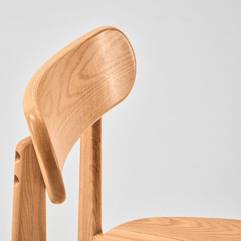 Chaise de salle à manger, Chêne, 2