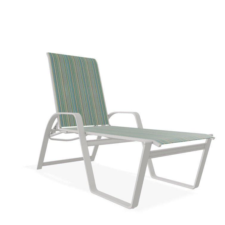 Holna Outdoor Rust-Resistant Metal Chaise Lounge