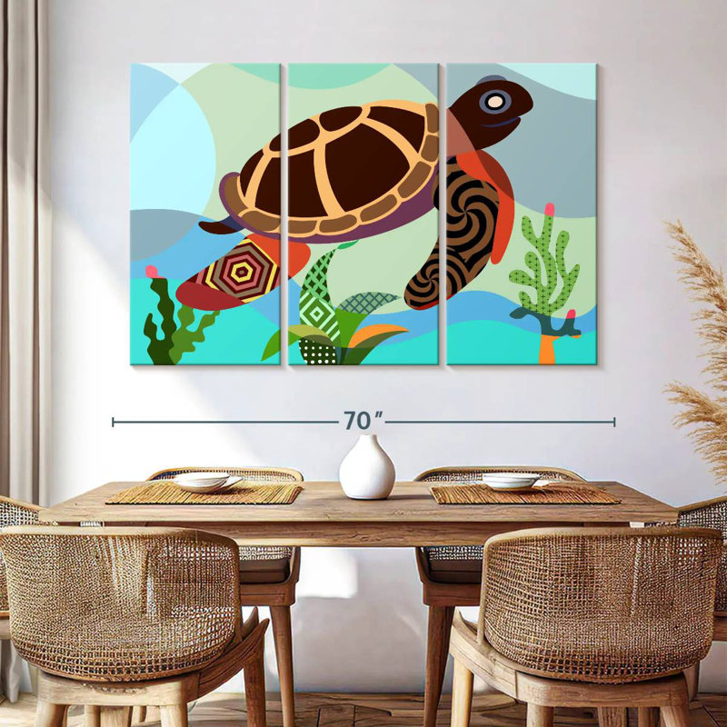 Brampt Spectrum Sea Turtle, 42" H x 65" W
