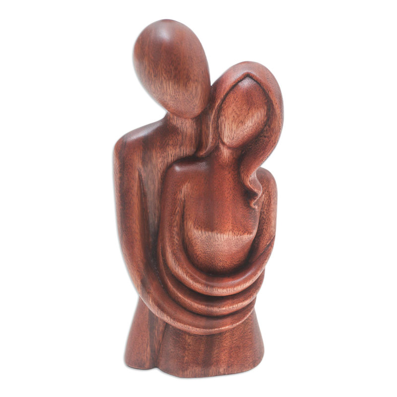 Sculpture couple lune de miel