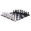 12" Giant Plastic Chess Set with a Quick Fold Nylon Board