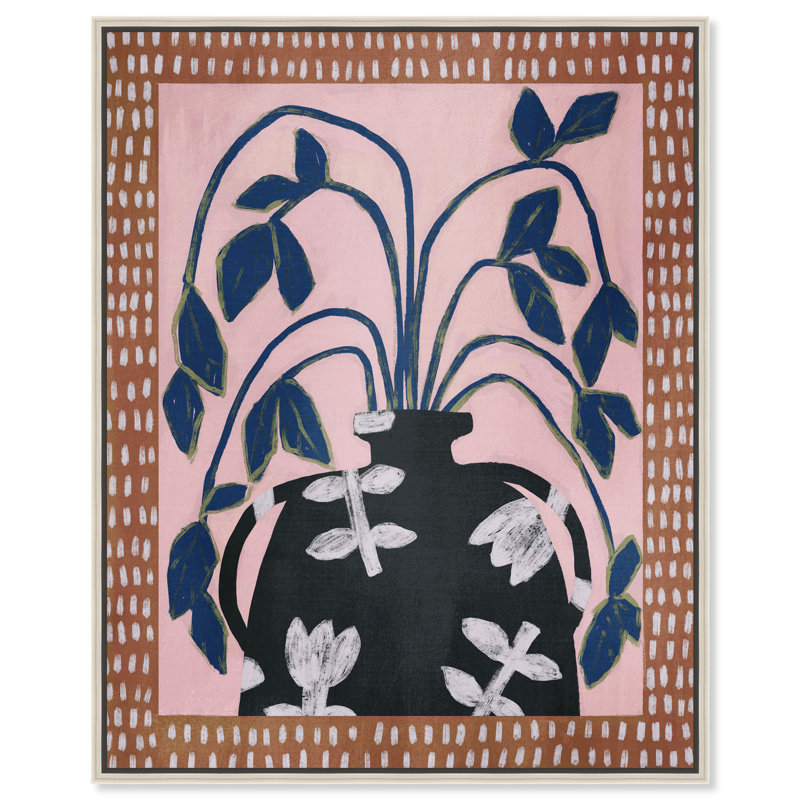 Harvest Blush Print by Oliver Gal, 37"H x 31"W, Silver Floater Frame