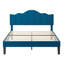 Lit double tapissier double avec 2 tables de chevet - Ensemble de chambre à coucher moderne-123631197