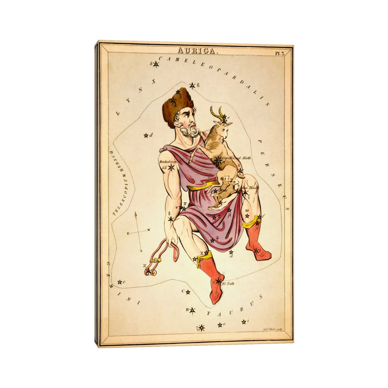 Auriga, 1825 by Sidney Hall - Wrapped Canvas Gallery-Wrapped Canvas Giclée, 101.6 cm H x 66.04 cm W x 1.91 cm D