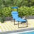 Folding Chaise Lounge Chair with Adjustable Backrest and Sunshade-428489435