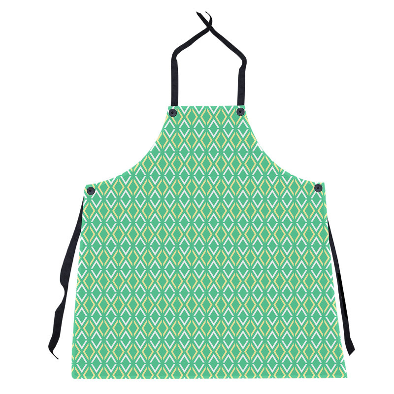Tablier à carreaux arrow, Vert / Jaune