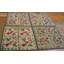Tapis crocheté antique en laine ivoire
