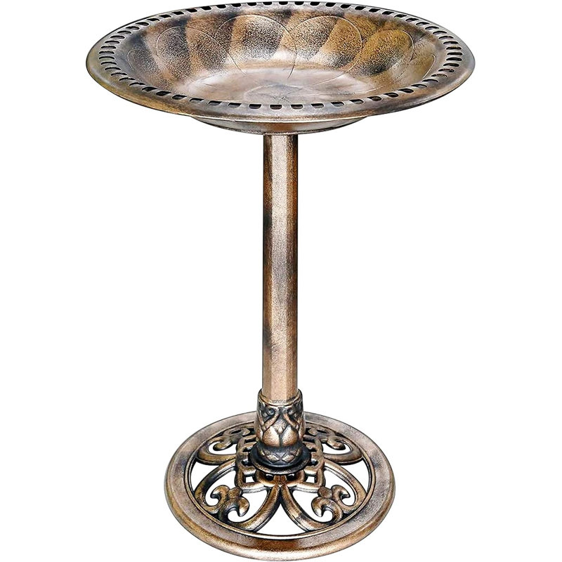 Bain d'oiseaux en polyrésine Demetrion, Cuivre