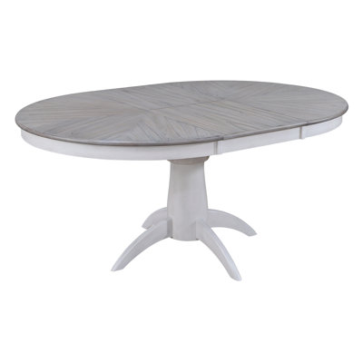 48 " Extendable Oval with Solid Wood Base Dining Table
