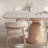 Double-layer Thickened Rock Slab Dining Table 5 - Person Pedestal Dining Set-100642036