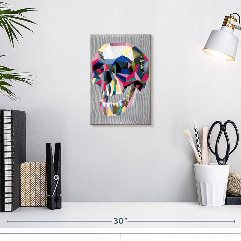 Kerner Skull Abstract, 12" H x 8" W
