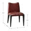 Chaise de salle à manger rembourrée en cuir véritable 21 po de large moderne sans assemblage (ensemble de 2)-1028778384-1039520452
