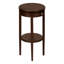 Table d'appoint, 2 niveaux, table de bout, table d'appoint, ronde, table de chevet, lampe, placage, transitionnel