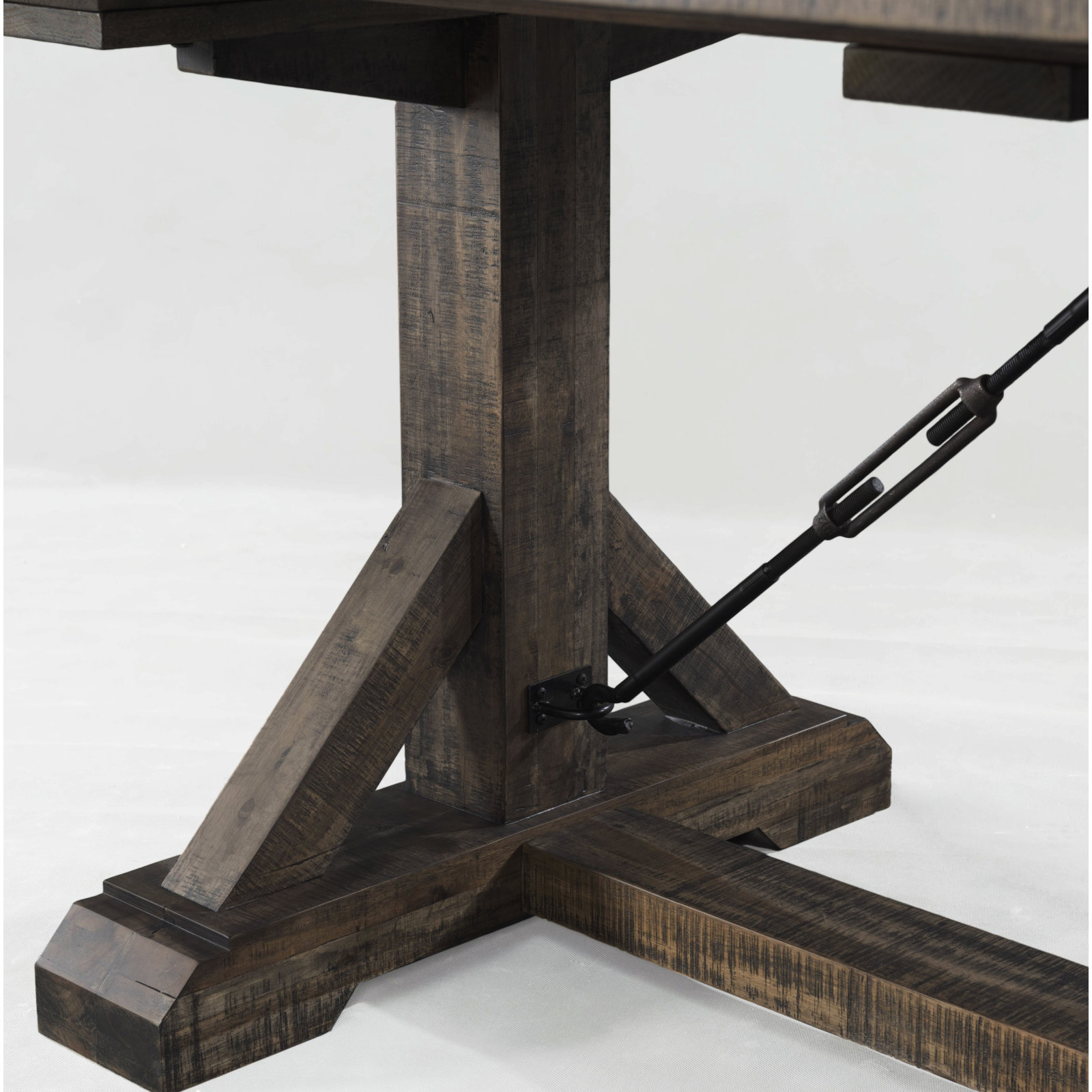 Butler Dining Table Set with Removable Leaf, 5 Pieces: Table, 4 Chairs