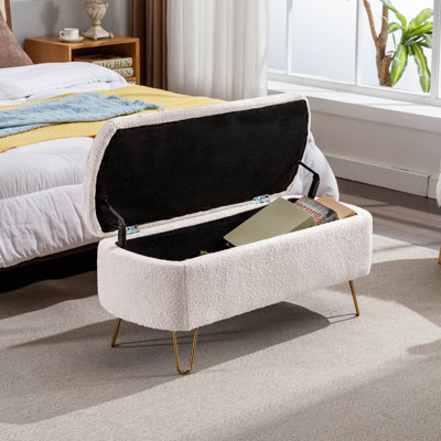 Banc de rangement avec repose-pieds Toleen 