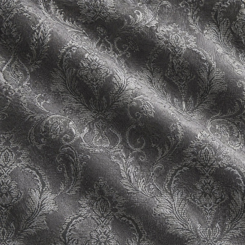 Damask Velvet | Beatrice Fabric, Charcoal