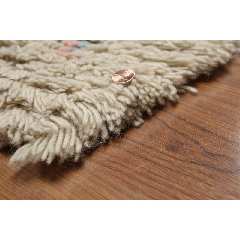 Cazeault One-of-a-Kind 4' X 6' Wool Area Rug in Beige