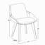 Chaise en tissu crème