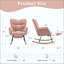 Chaise berçante en tissu Teddy-232034313