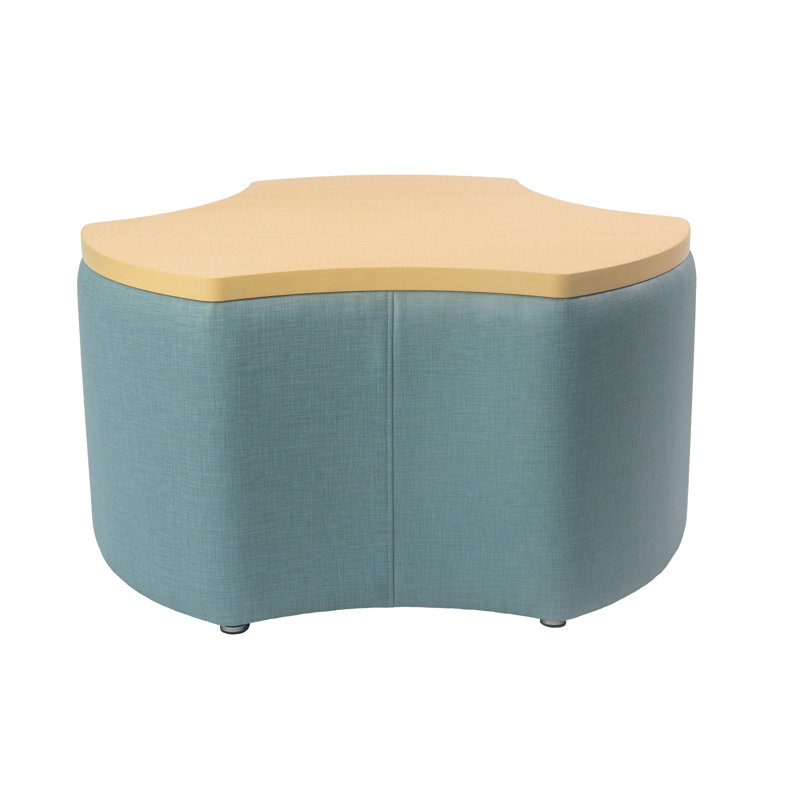 Table de repose-pieds revêtue Pro Series de 18 po de hauteur, Bleu / Beige