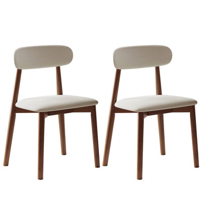 Solid Wood Dining Chairs Set of 2