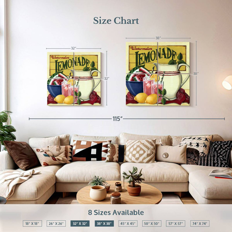Yarlin Fruit Lemonade, 32'' H x 32'' W