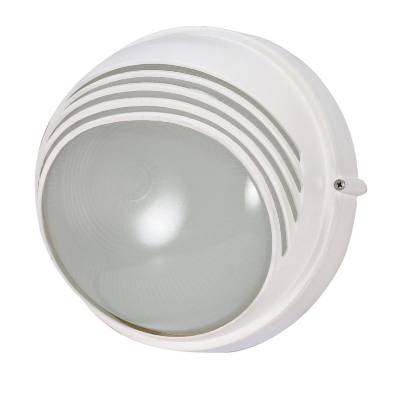 Luminaire d'extérieur à ampoule Ayesha 1, Incandescent, Blanc semi-brillant