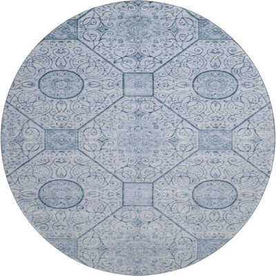 Premium Machine Washable Bucz AMF1748 Geometric Rug